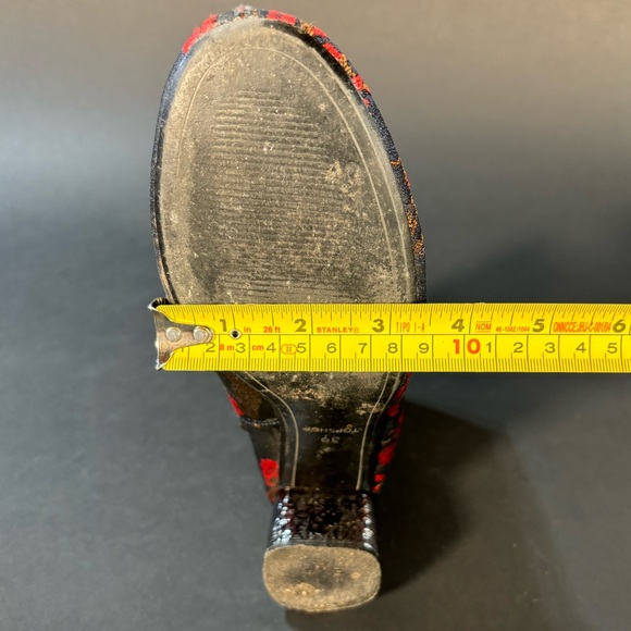 Topshop Silk Chinoiserie Booties with Silver Heel - Picture 8 of 8